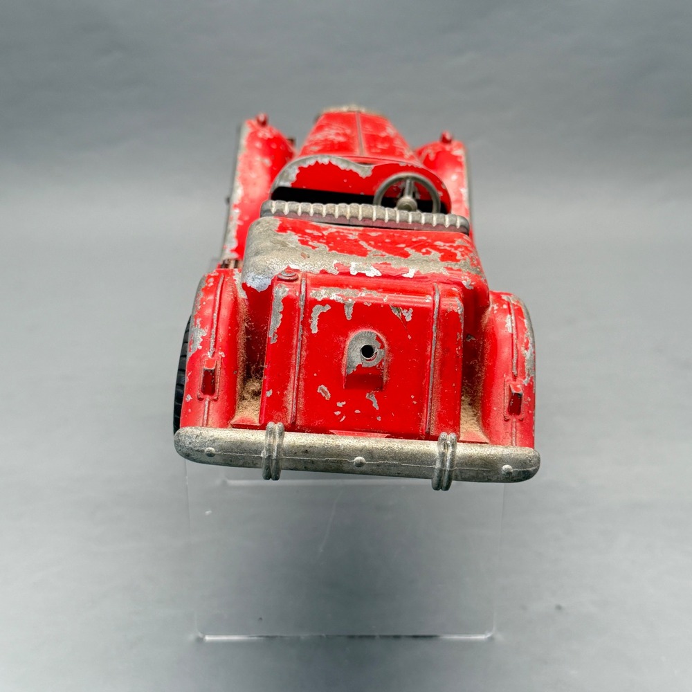 Vintage 1950's HUBLEY KIDDIE MG Type Sports Car 8.75" Red Diecast Toy - Picture 8 of 10